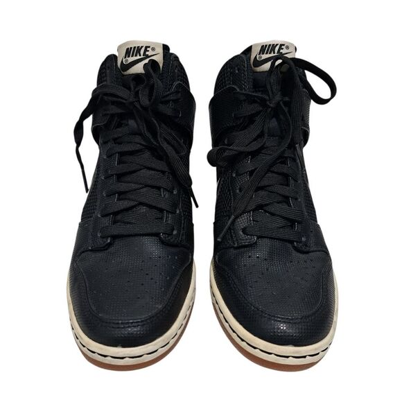 Nike Dunk Sky High Essential Team Red Y Wedge Y2K Lace Up Sneaker Sz 7 Black - Picture 12 of 13